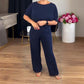 🔥ACQUISTA 2 E RICEVI LA SPEDIZIONE GRATUITA🔥Elegante cardigan lungo, top e pantaloni, set di 3 pezzi