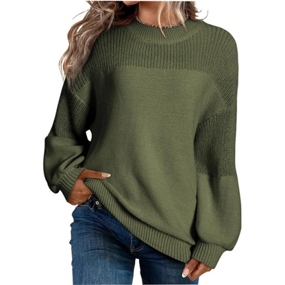 🎨Classic Solid Color, Versatile & Stylish👚 Women's Solid Knit Sweater – Minimalist Design, Easy to Match ✨