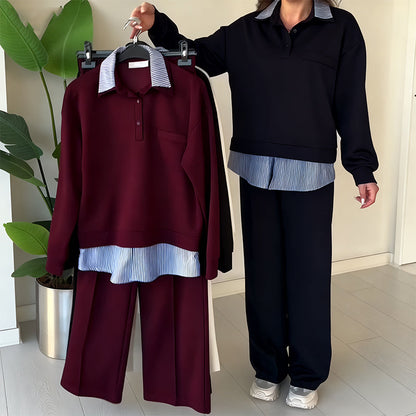 Women's Casual Long-Sleeve Top and Pants 2-Piece Set🔥Buy 2 Get Free Shipping