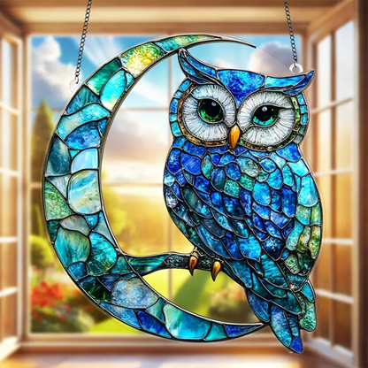 🦜Stained Glass Bird Window Hanging