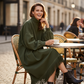Women's Casual Solid Color Faux Suede Dress