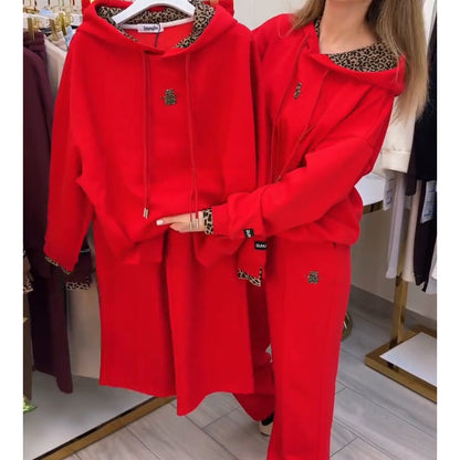 Women's Casual Hoodie with Leopard Print Lining🔥Buy 2 Get Free Shipping