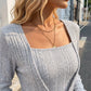 Knitted long-sleeved dress