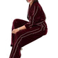 Women's Zip Up 2-Piece Tracksuit with Contrast Piping