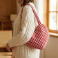 Women's Casual Plaid Heart-Shaped Shoulder Bag