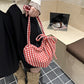 Women's Casual Plaid Heart-Shaped Shoulder Bag
