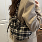Women's Casual Plaid Heart-Shaped Shoulder Bag