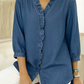 Women's Casual Ruffle V-Neck Shirt
