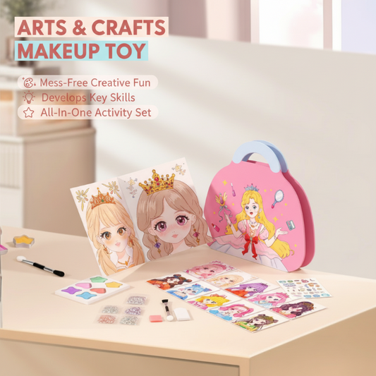 🔥HOT SALE 49% OFF✨JSR Special Diamond Painting & Princess Book Makeup Craft Kits Foil Art Books Set Play on Paper for Girl Handcraft Easter Gifts