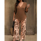 ⏳Time-Limited Special⏰Women's V-Neck Blouse & Printed Wide-Leg Pants Set