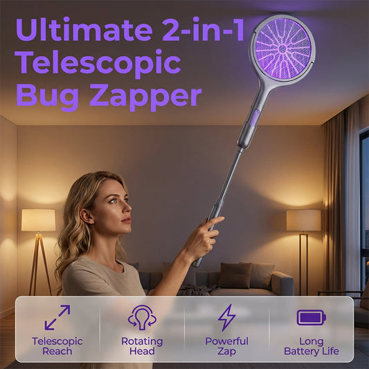 🏆LAST DAY SALE 50% OFF🔥2-in-1 Rechargeable Electric Fly Zapper 🪰⚡ | USB-C, Child-Safe & Quiet – Kills Mosquitoes & Flies Instantly | For UK Homes, Bedrooms & Kitchens 🇬🇧
