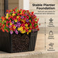 🌿☀️ Outdoor Solar Garden Light with Planter Base – 2-in-1: Solar Lamp + Flower Pot. Auto On/Off at Dusk, Waterproof, Warms Up Your Patio, Deck or Pathway with Greenery & Glow! 🌸💡✨