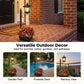 🌿☀️ Outdoor Solar Garden Light with Planter Base – 2-in-1: Solar Lamp + Flower Pot. Auto On/Off at Dusk, Waterproof, Warms Up Your Patio, Deck or Pathway with Greenery & Glow! 🌸💡✨