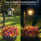 🌿☀️ Outdoor Solar Garden Light with Planter Base – 2-in-1: Solar Lamp + Flower Pot. Auto On/Off at Dusk, Waterproof, Warms Up Your Patio, Deck or Pathway with Greenery & Glow! 🌸💡✨