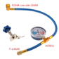 🔧 50% OFF NOW! ❄️ R134a AC Refrigerant Charging Hose with Gauge – Leak-proof, easy read & compatible with cars, trucks or home AC – safe DIY recharge 🚗