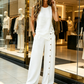 👕 40% OFF! ✨ Women's Casual Sleeveless Top and Wide-Leg Trousers Set