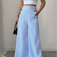 🌸 50% OFF NOW! 🌸High-Waist Striped Wide-Leg Trousers