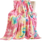 Ultra-Soft Tie-Dye Plush Throw Blanket