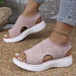 Women's Breathable Knit Platform Sandals