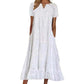 💥LAST DAY SALE 50%OFF💥👗Women's Elegant V-Neck Short Sleeve Dress💖