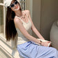 🌸50% OFF !! Ribbed Racerback Crop Tank Top – Light & Slim Fit ☀️💃【Limited Offer】