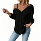 🔥While Supplies Last 50% OFF!🎉 Off-Shoulder Button-Up Top 👚✨ – Crinkle Texture, Relaxed Fit, 5 Colours, S-XL