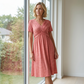 👗 Women’s V-Neck Short Sleeve Long Dress 🌸 Elegant Flowing Fit, Comfortable Fabric & Effortless Everyday Style