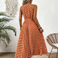 👗New Arrival 50% OFF🍊 Retro Polka Dot Halter Dress – Flowy Pleated Skirt & High Waist – Flattering & Breezy 🍋