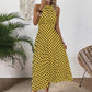 👗New Arrival 50% OFF🍊 Retro Polka Dot Halter Dress – Flowy Pleated Skirt & High Waist – Flattering & Breezy 🍋