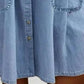 Women's Casual Loose Fit Denim Dress with Pockets