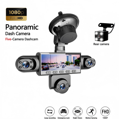 🥳 50% OFF! 🥳 HD 1080P Multi-Lens Dash Cam with Night Vision