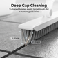 🧹 2-in-1 Grout & Corner Scrubber Brush with Squeegee