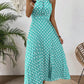 👗New Arrival 50% OFF🍊 Retro Polka Dot Halter Dress – Flowy Pleated Skirt & High Waist – Flattering & Breezy 🍋