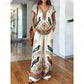 📢📢50% OFF !! ⏰Women's Printed Top & Pants 2-Piece Set