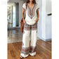 📢📢50% OFF !! ⏰Women's Printed Top & Pants 2-Piece Set
