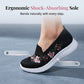 Women's Floral Embroidered Mesh Slip-On Shoes