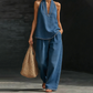 💎🔥Women's Casual Halter Top & Wide-Leg Pants Set👖