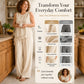 Women's Asymmetric Top & Wide-Leg Pants Set