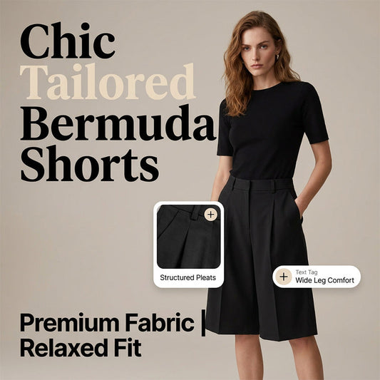 📢📢40% OFF !! ⏰New Arrivals & Best Sellers-Women's Loose Fit Bermuda Shorts