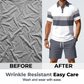 📢📢40% OFF !! ⏰Men's Two-Piece Shirt and Shorts Set – Digital Print, Athletic Fit, Wrinkle Resistant ✨