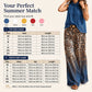 👗Women’s Halter Sleeveless Top & Leopard Pants Set-Leg Pants Set – Bold, Chic & Effortless Summer Outfit🔥