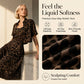 Women's Leopard Print Two-Piece Dress Set