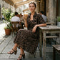 Women's Leopard Print Two-Piece Dress Set
