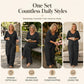 Women's Button-Down Drawstring Top & Wide-Leg Pants Set