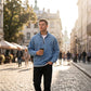 Men's Vintage-Wash Half-Zip Pullover