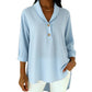 Women's Shawl Collar Button Front Blouse