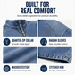 Men's Vintage Denim Half-Zip T-Shirt