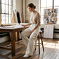 Women's Cropped Wide-Leg Cargo Pants