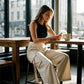 Women's Cropped Wide-Leg Cargo Pants