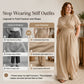 Women's Short Sleeve Mock Neck Wide-Leg Jumpsuit